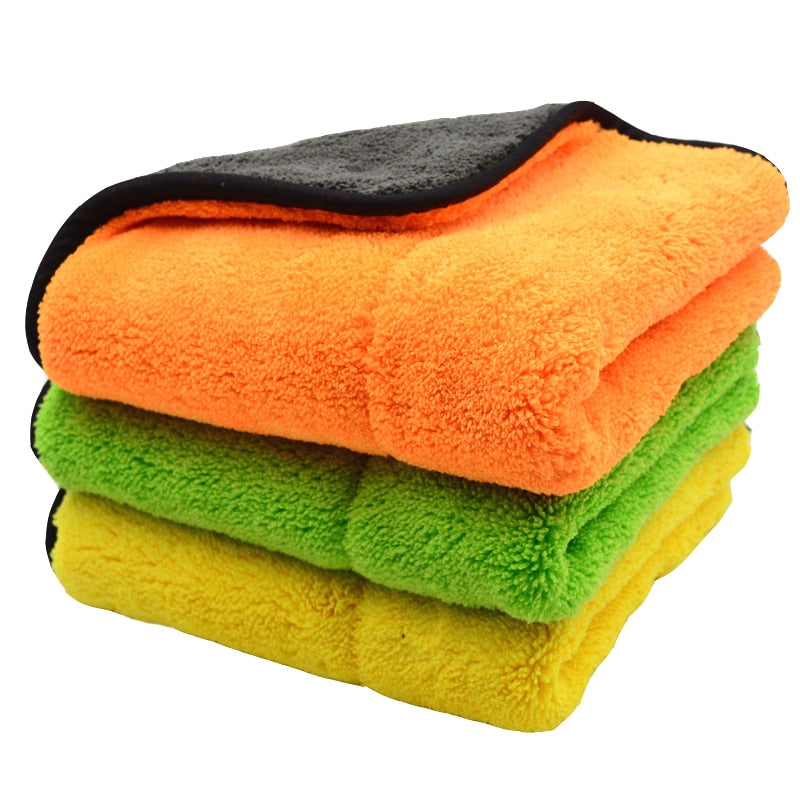 3PCS 800GSM 45cmx38cm Super Thick Plush Microfiber
