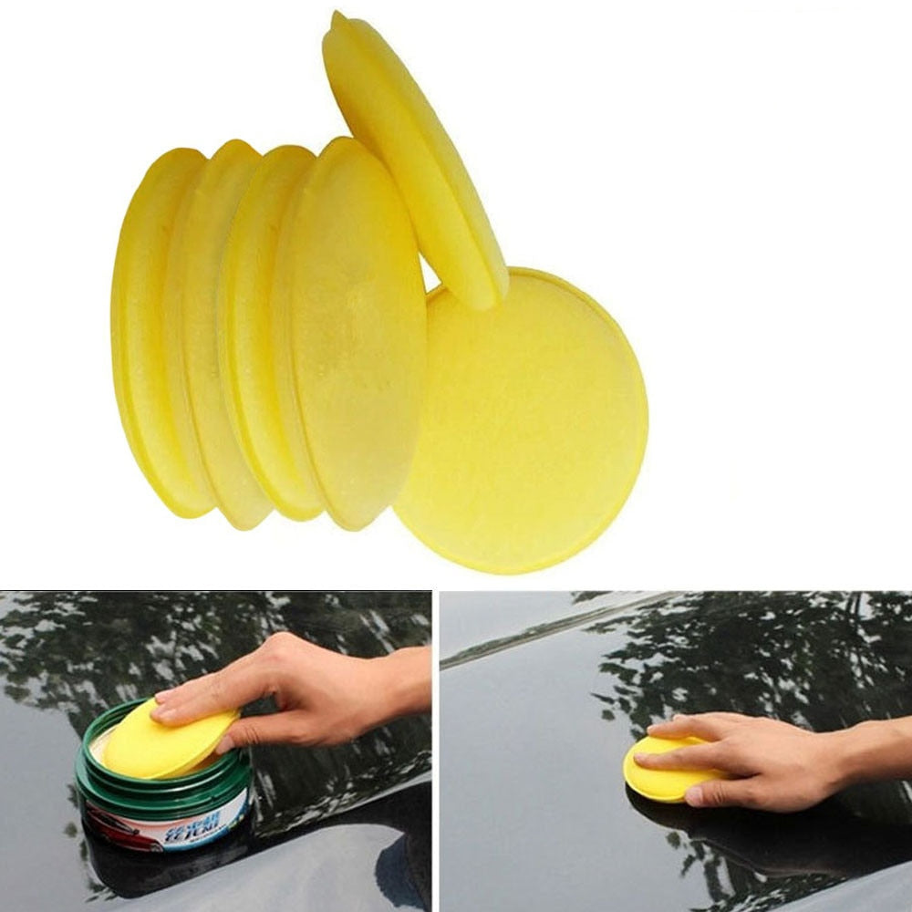 6 pcs Car Waxing Polish Foam Sponge Wax Set Applicator