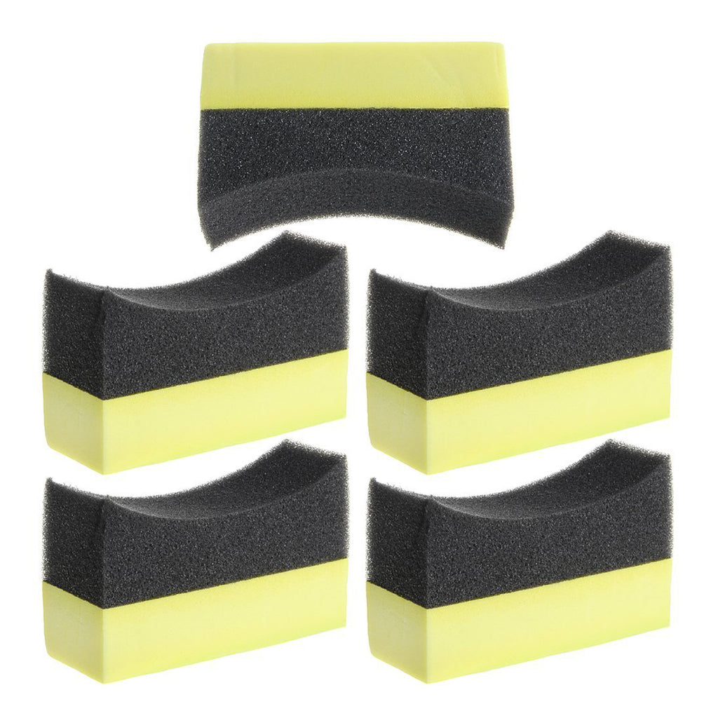5x Car Wheel Tyre Applicator Curved Foam