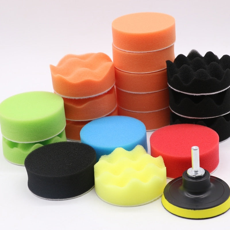 19Pcs 80-180mm  Car Polisher Set
