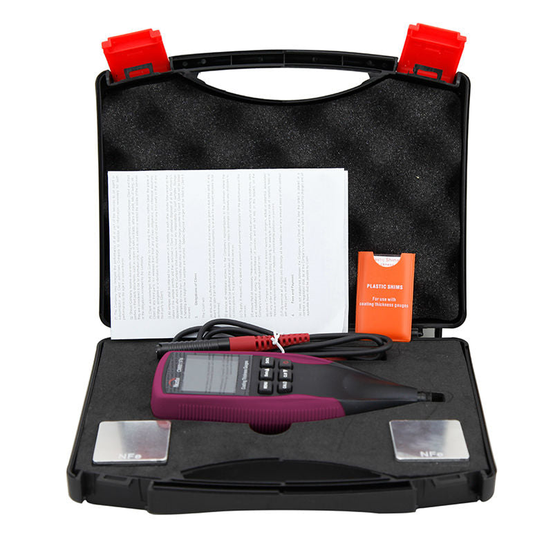 Digital Coating Thickness Gauge LCD Backlight Car Painting Meter 0-1250um